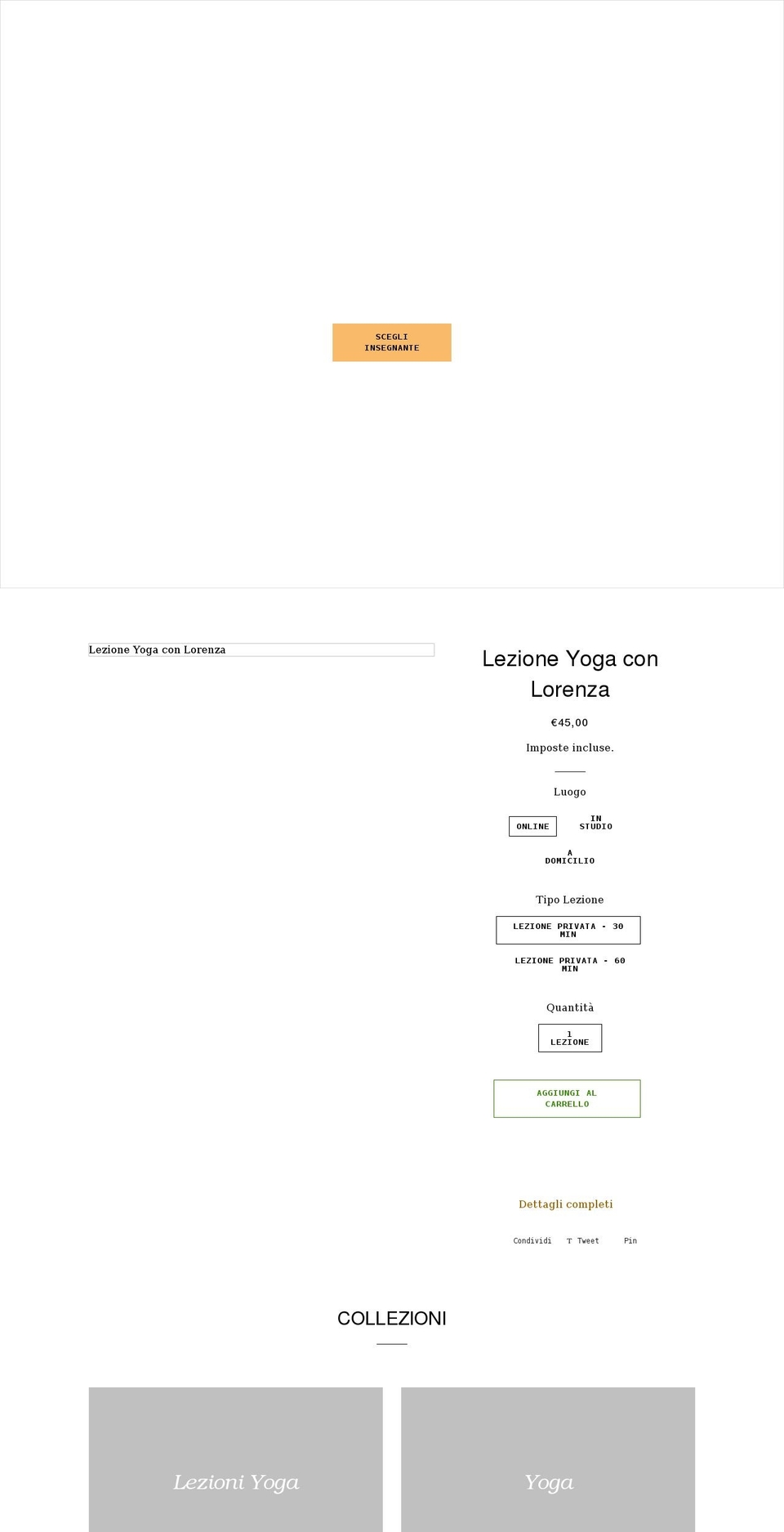 yogaemeditazione.com shopify website screenshot