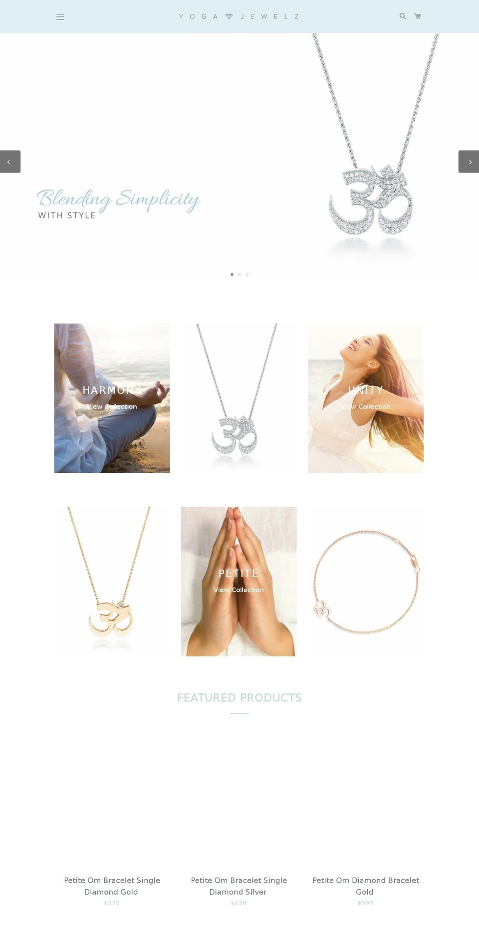 yogajewelz.net shopify website screenshot