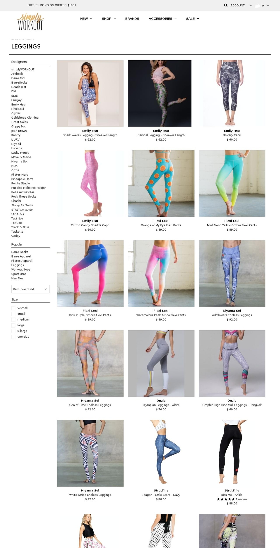 yogaleggings.store shopify website screenshot