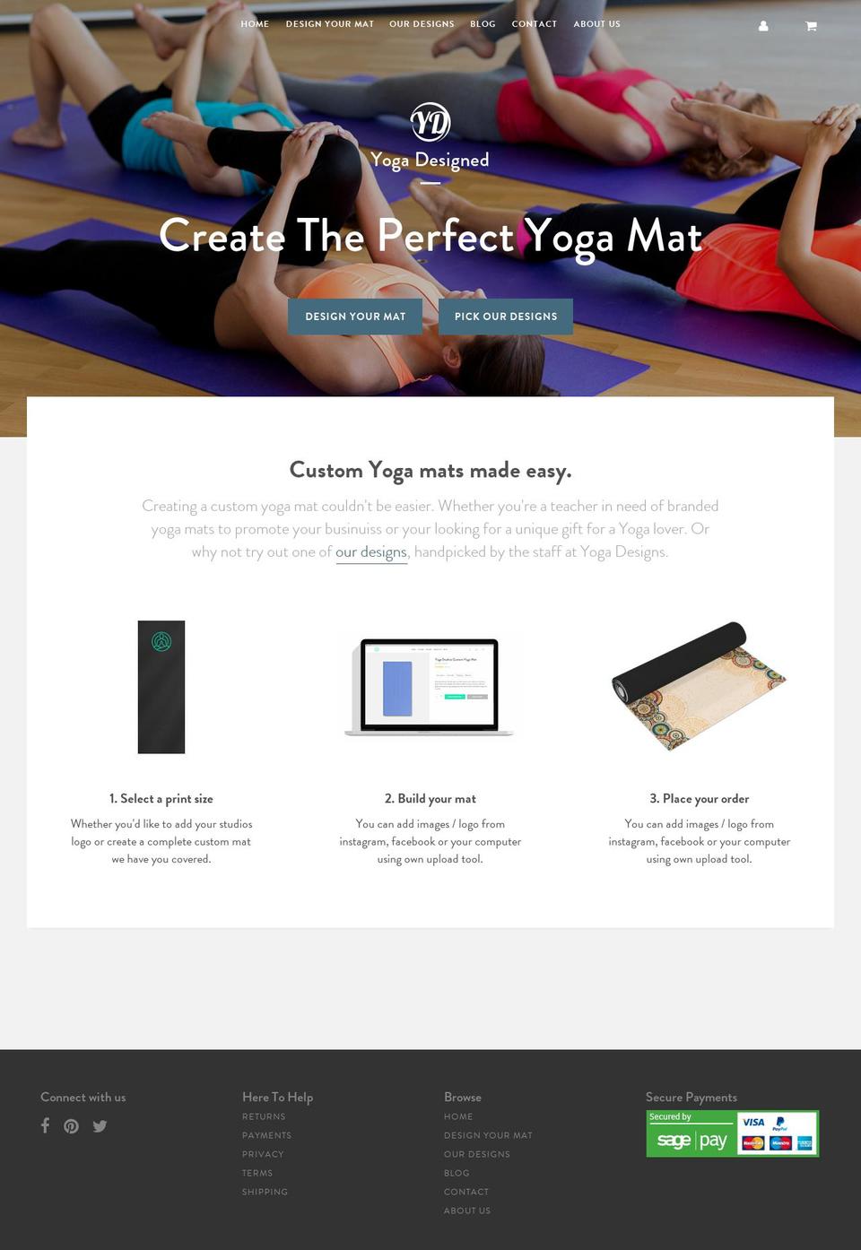 Yoga des 1.1 Shopify theme site example yogamatdesign.com