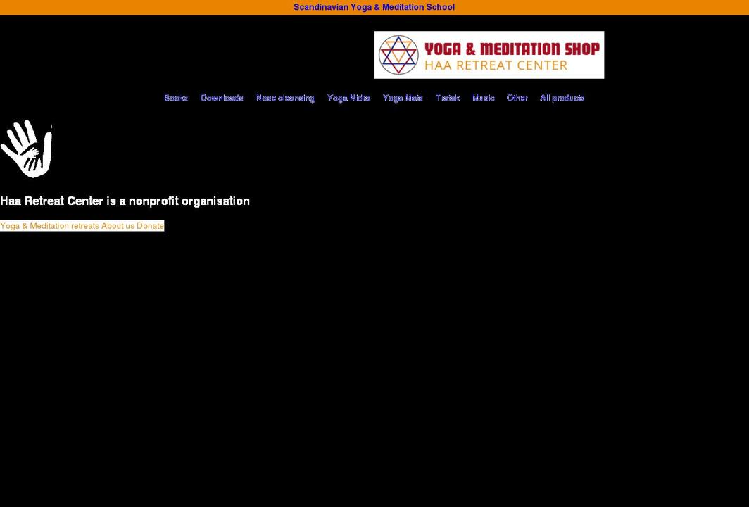 yogameditationshop.com shopify website screenshot