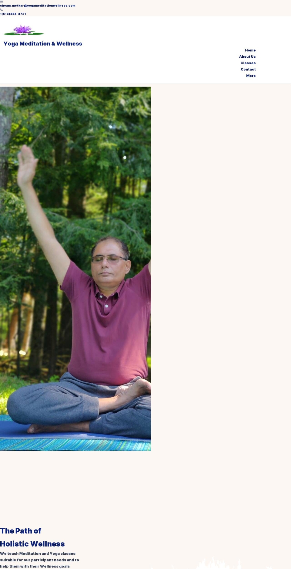 yogameditationwellness.com — Shopify storefront screenshot
