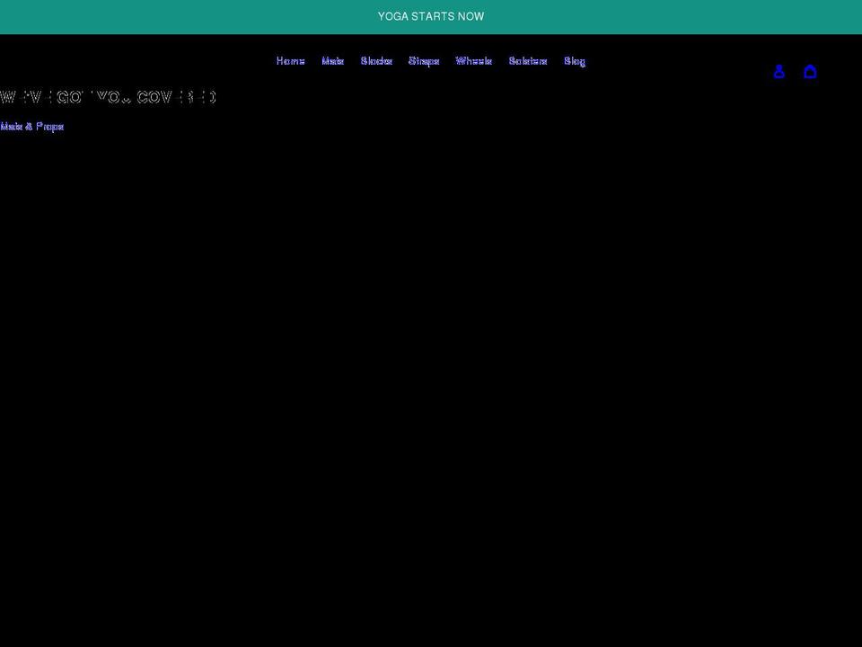 yogaomstore.com shopify website screenshot