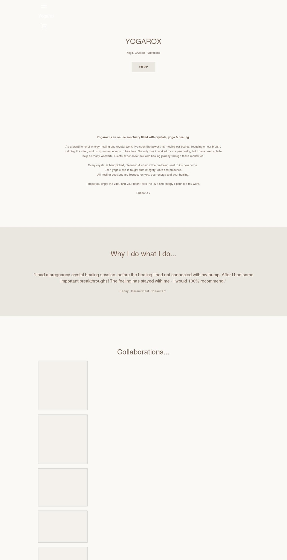 yogarox.co.uk shopify website screenshot