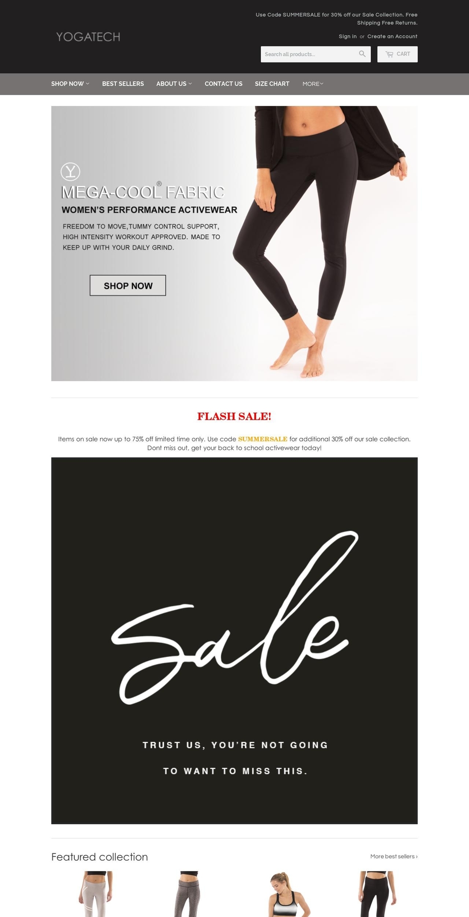 yogatechlife.com shopify website screenshot