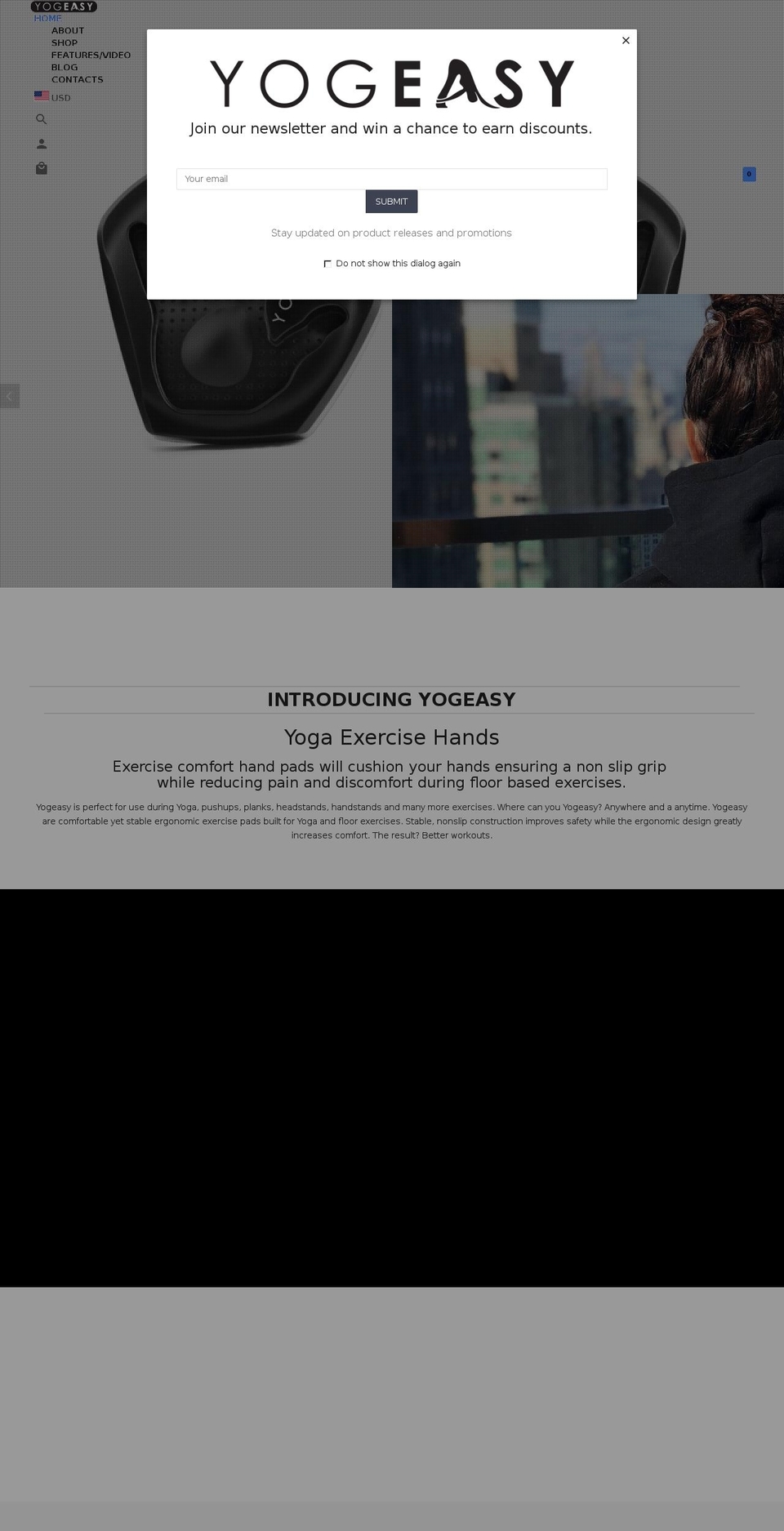 yogeasy.com — Shopify storefront screenshot