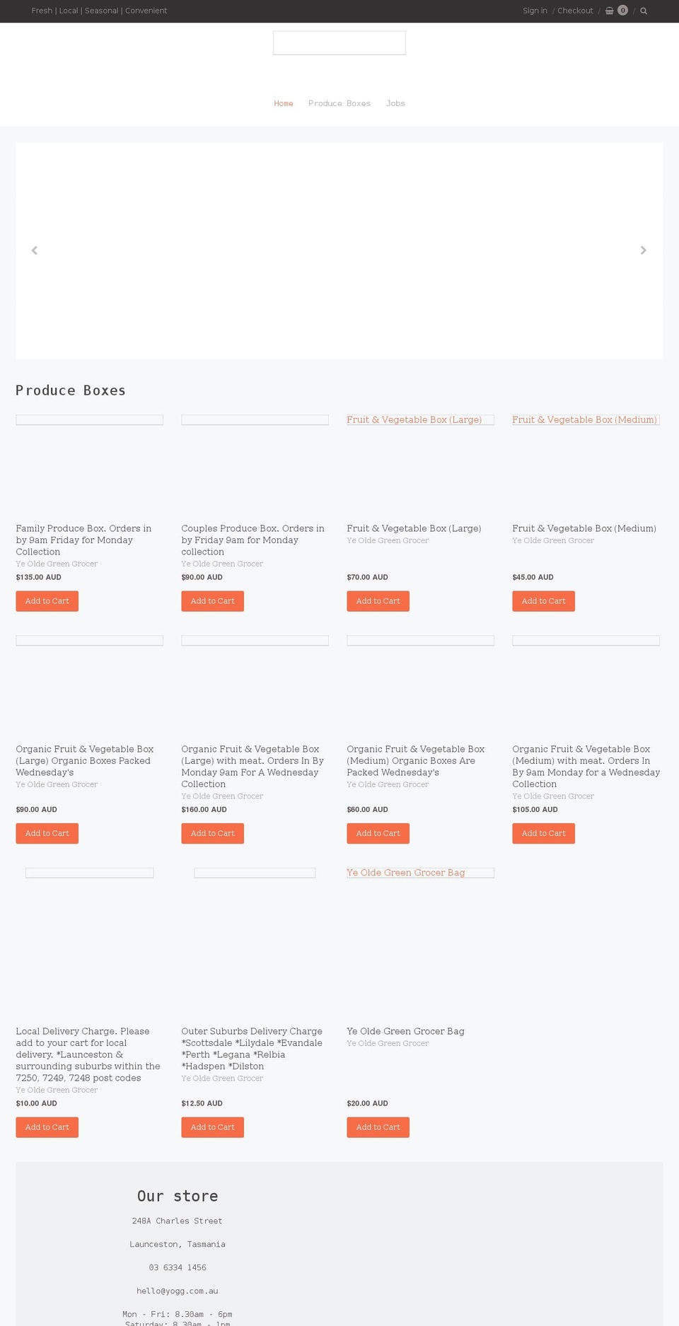 yogg.com.au shopify website screenshot