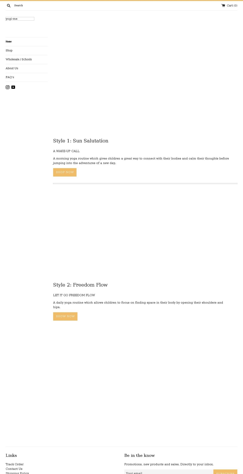 yogime.co.uk shopify website screenshot