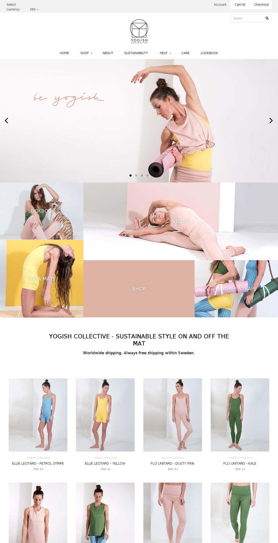 yogishcollective.com shopify website screenshot