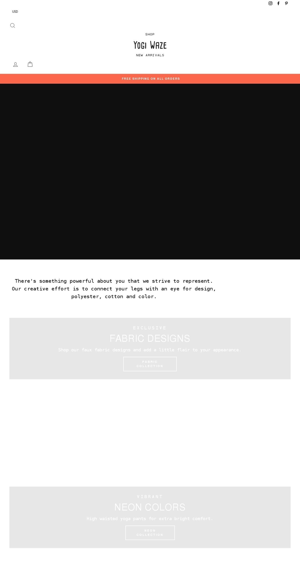 yogiwaze.com shopify website screenshot