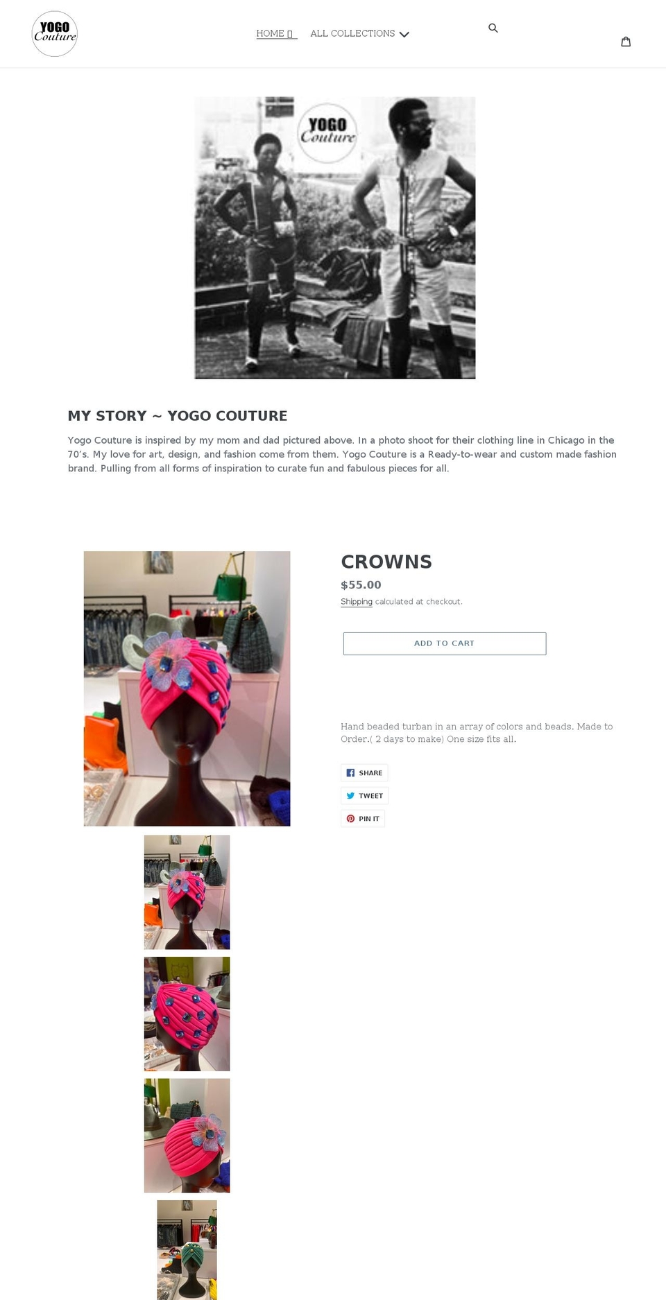 yogocouture.com shopify website screenshot