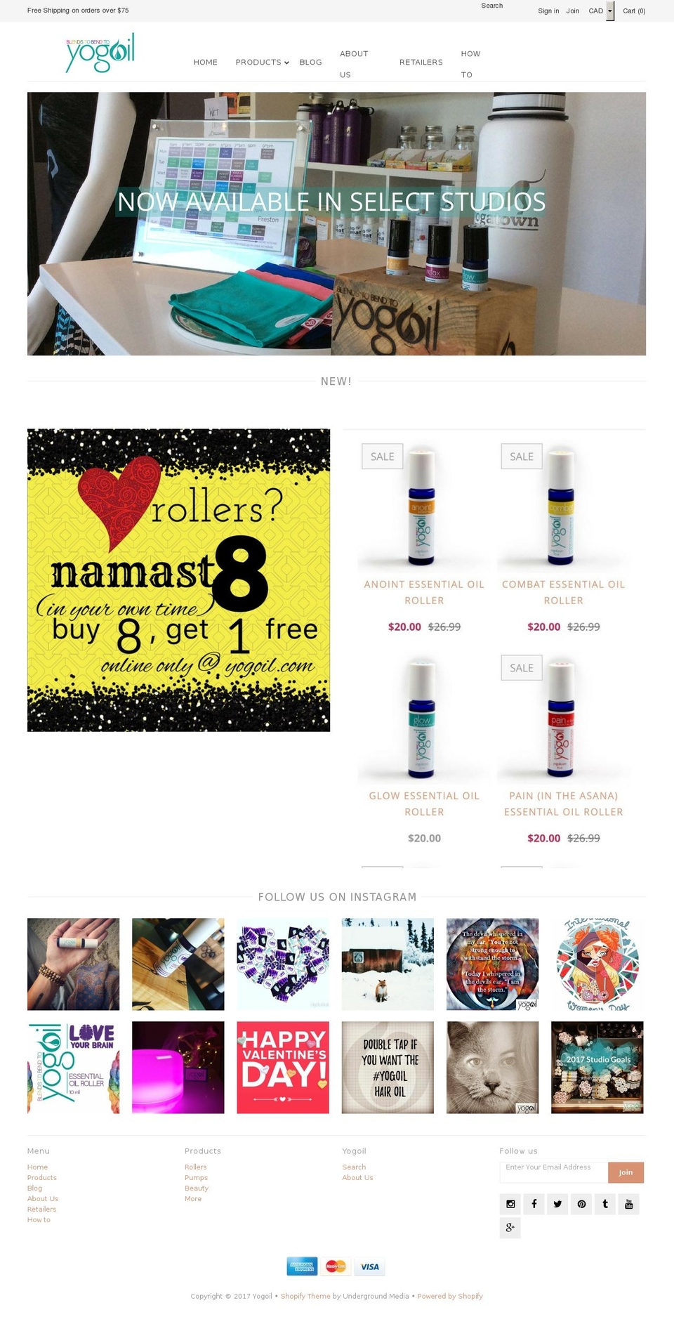 yogoil.com shopify website screenshot