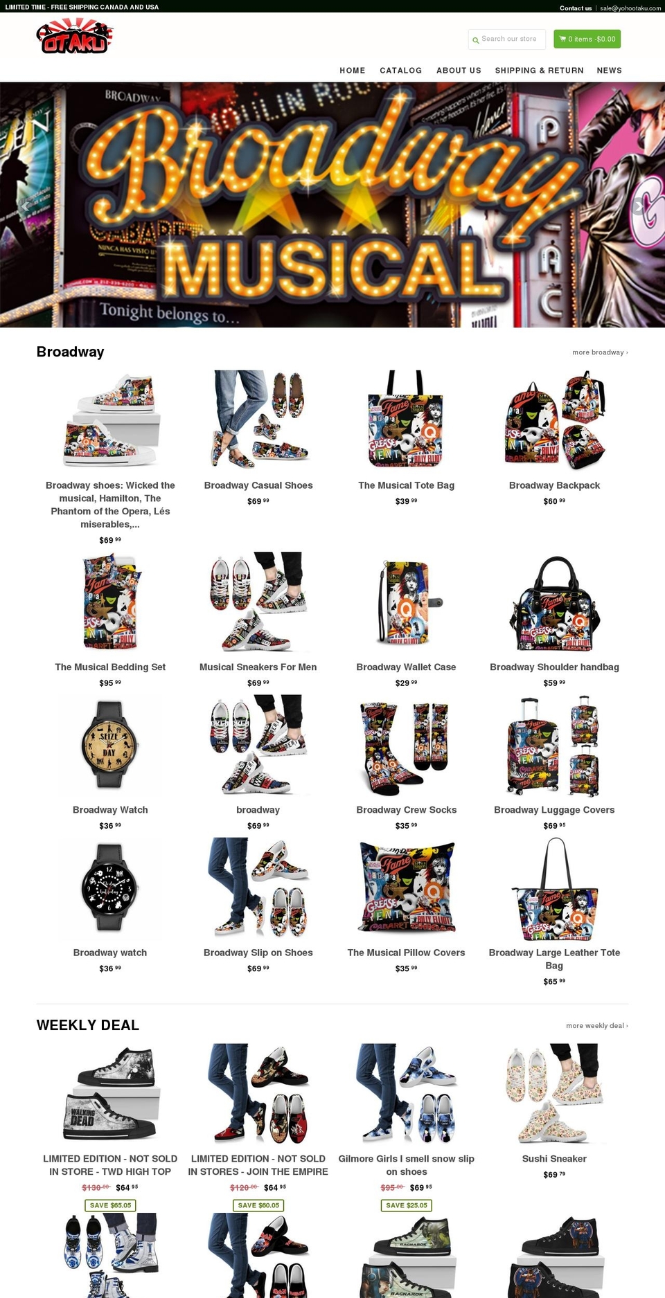 yohootaku.com — Shopify storefront screenshot