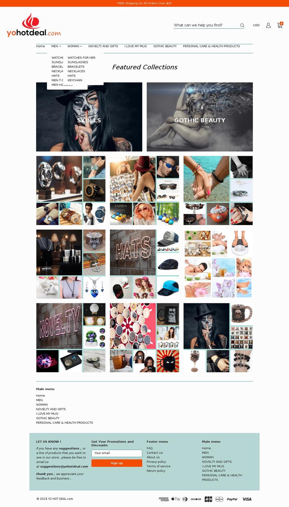 yohotdeal.com — Shopify storefront screenshot