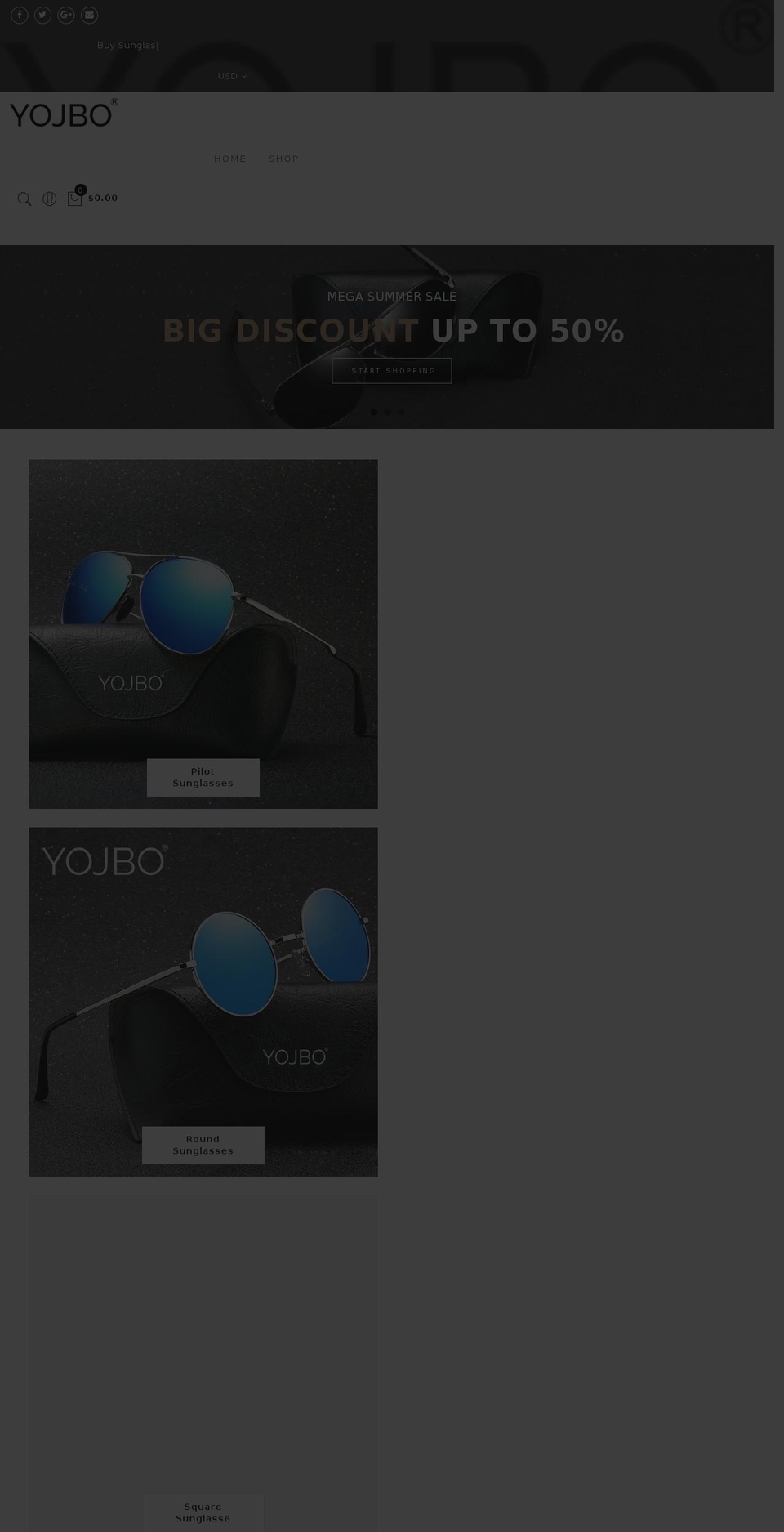 yojbo.net shopify website screenshot