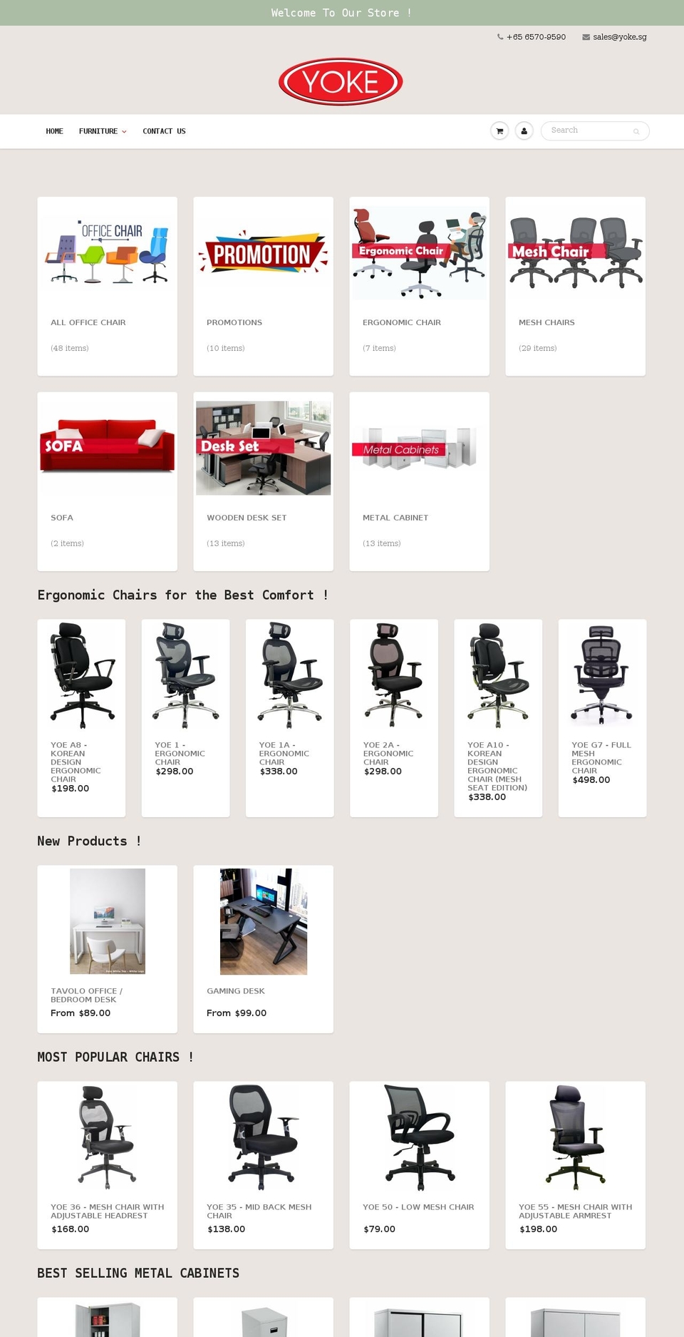 yoke.sg shopify website screenshot