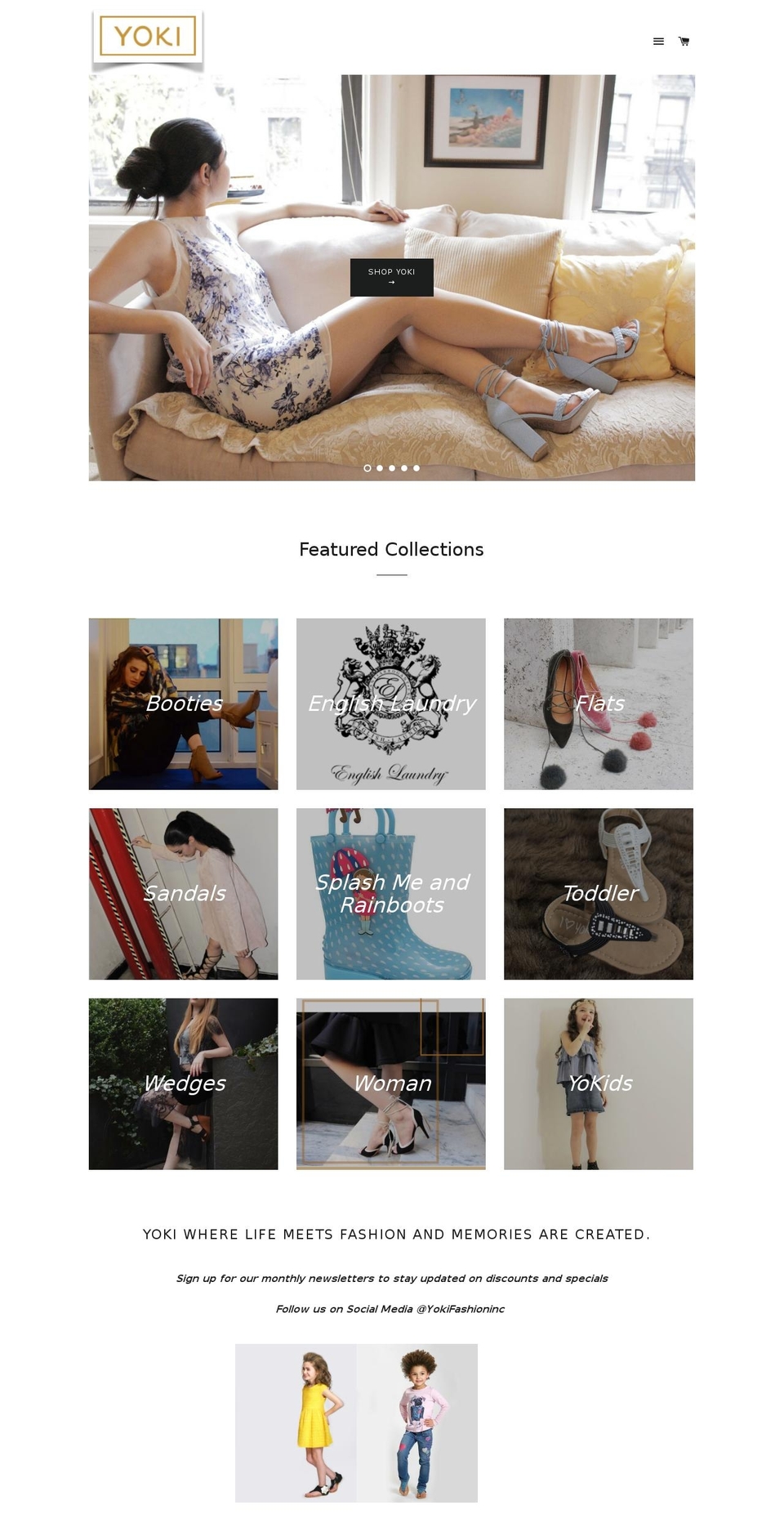 yokifashioninc.com shopify website screenshot