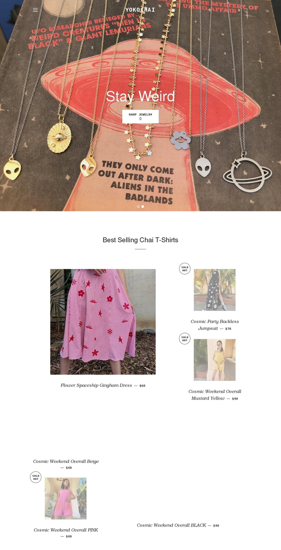 yokochai.com shopify website screenshot