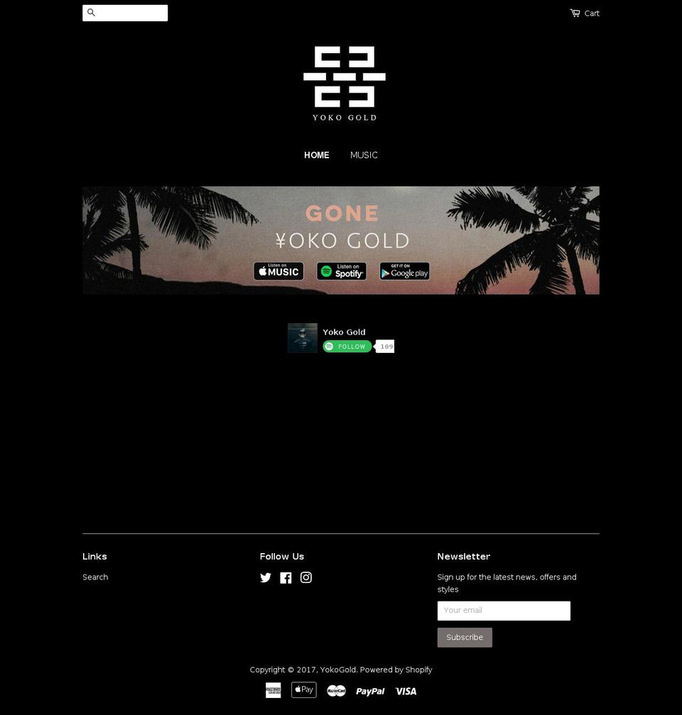 yokogold.com shopify website screenshot