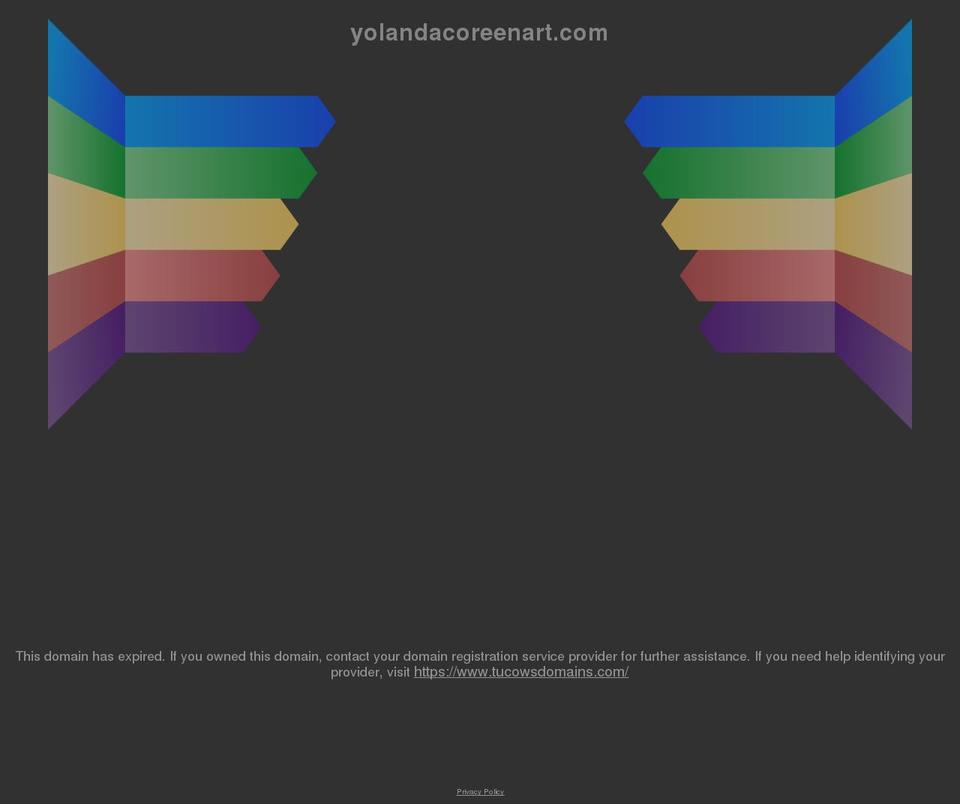 yolandacoreenart.com shopify website screenshot