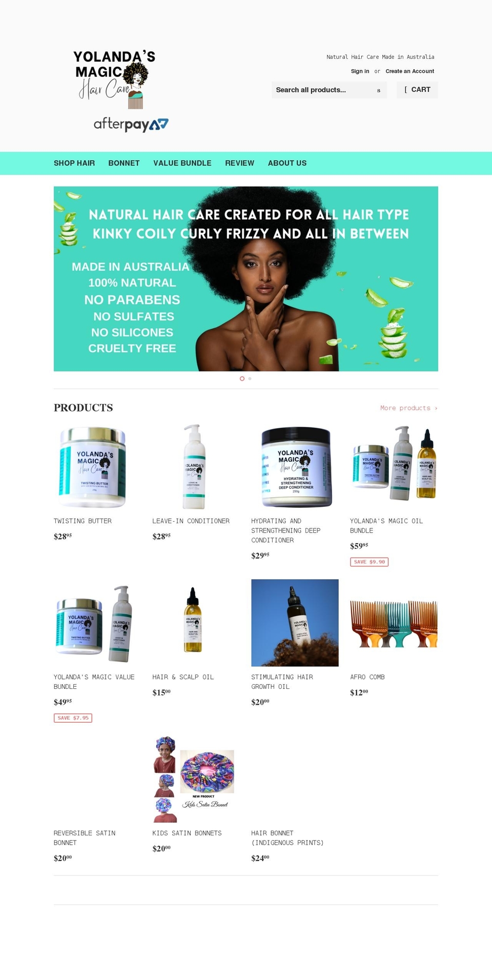 yolandasmagic.com shopify website screenshot