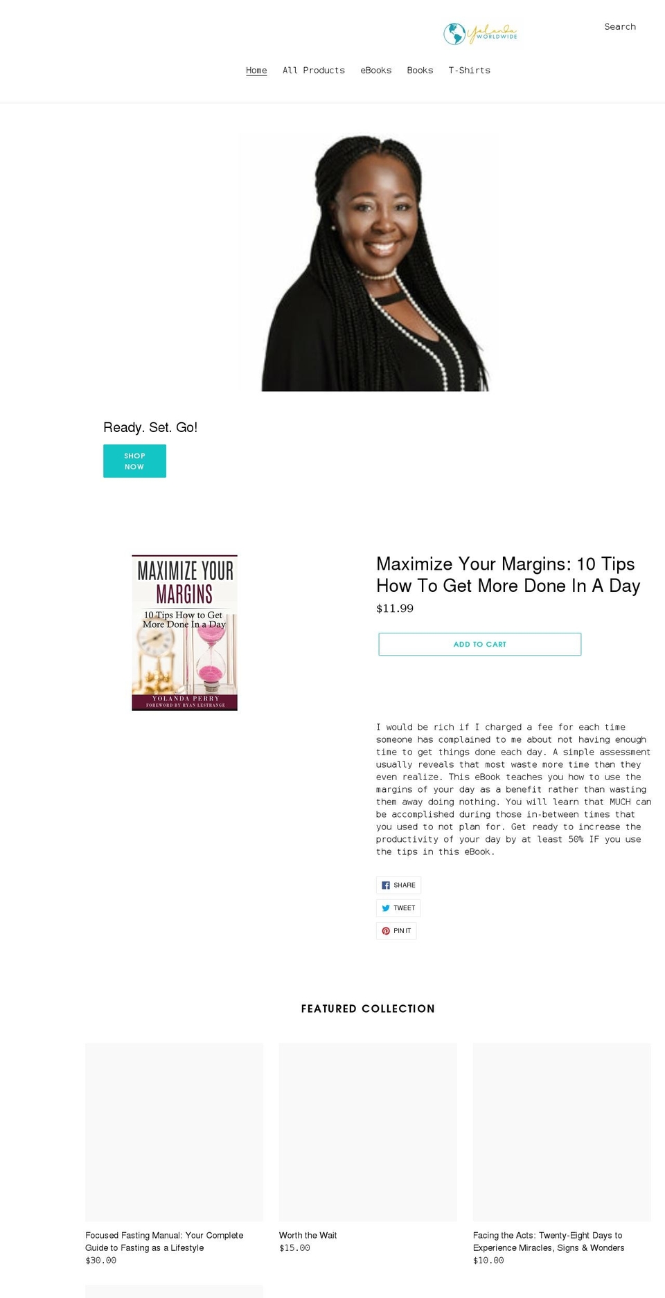 yolandaworldwide.shop shopify website screenshot