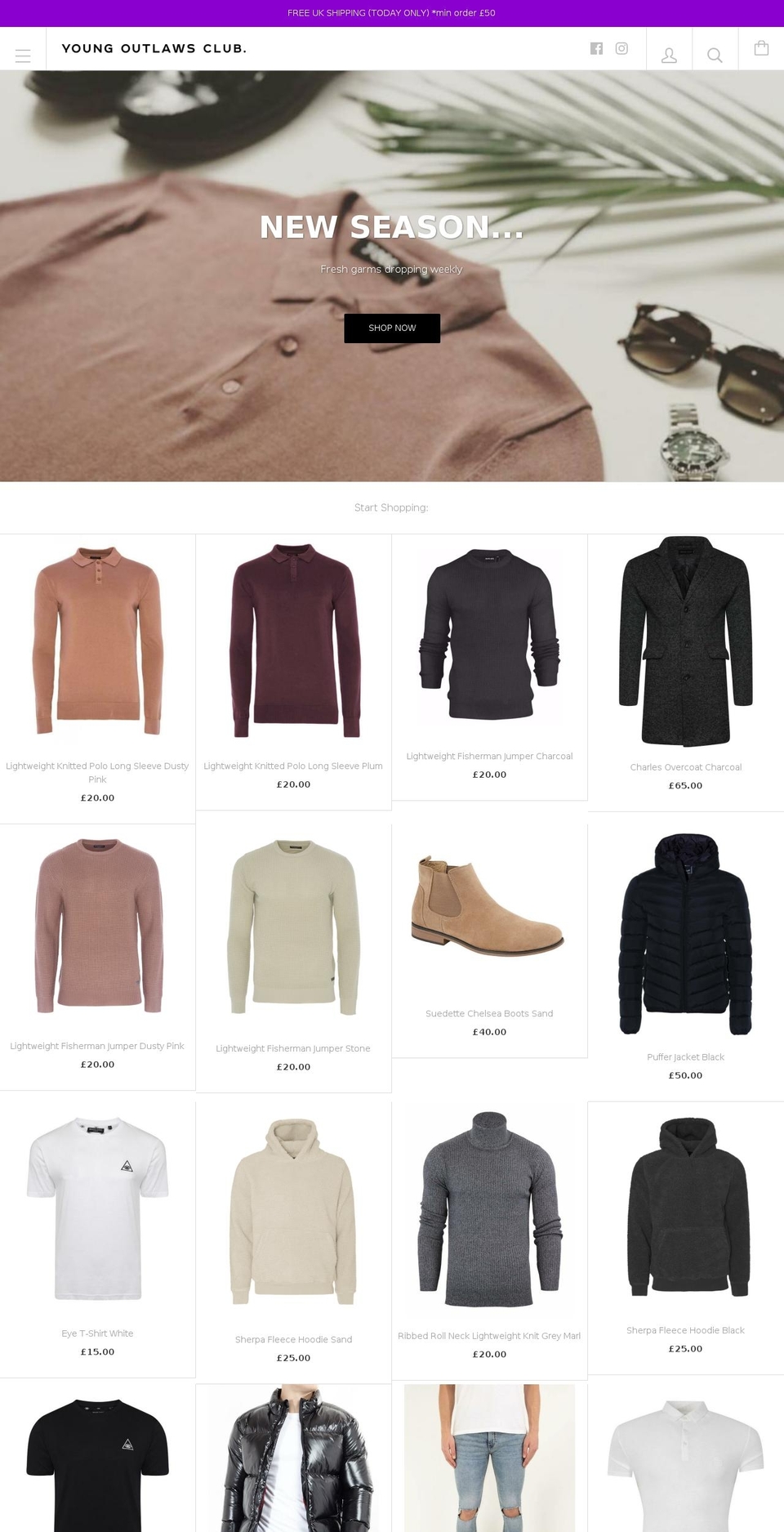 yolc.com shopify website screenshot