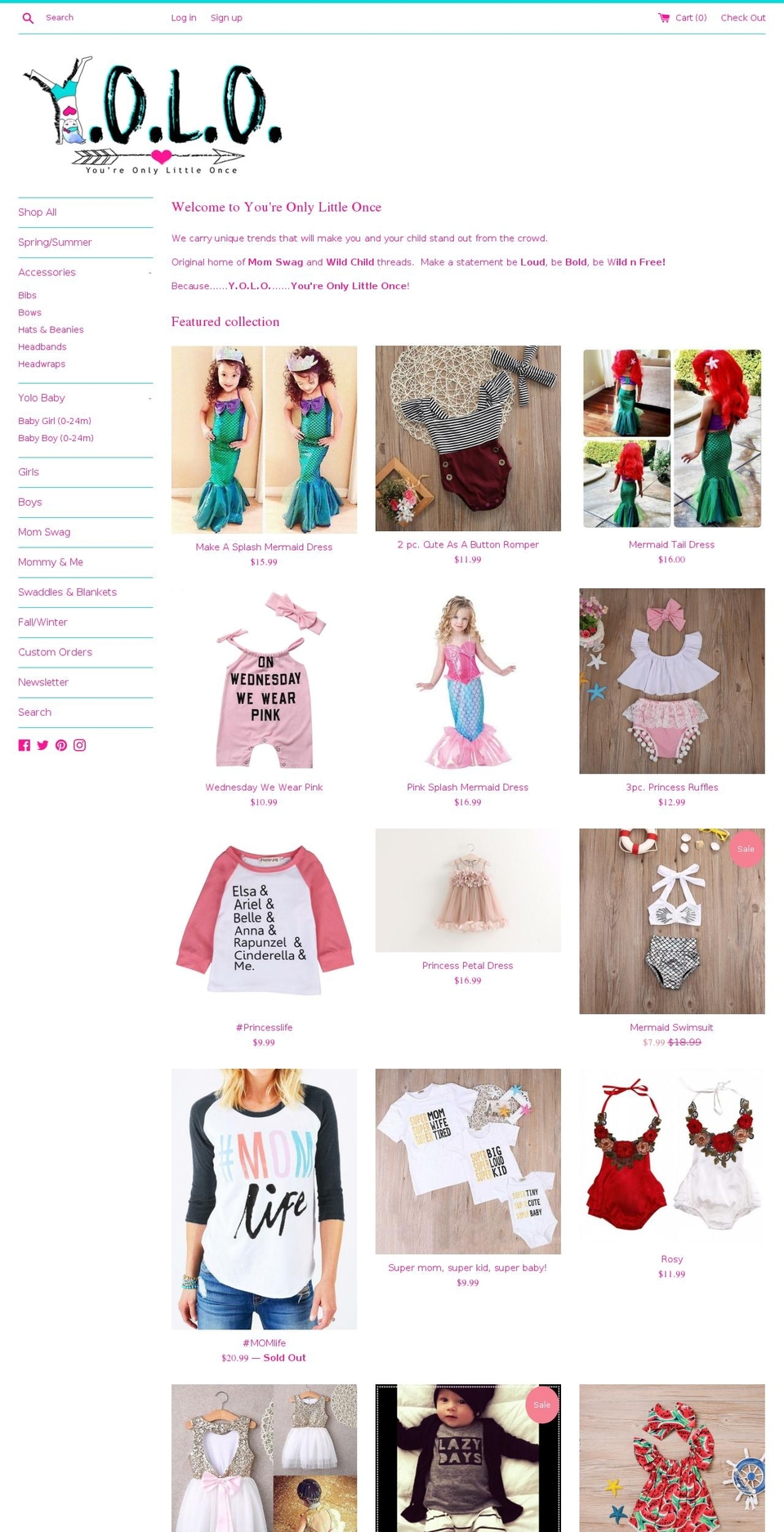 yolo-boutique.com — Shopify storefront screenshot