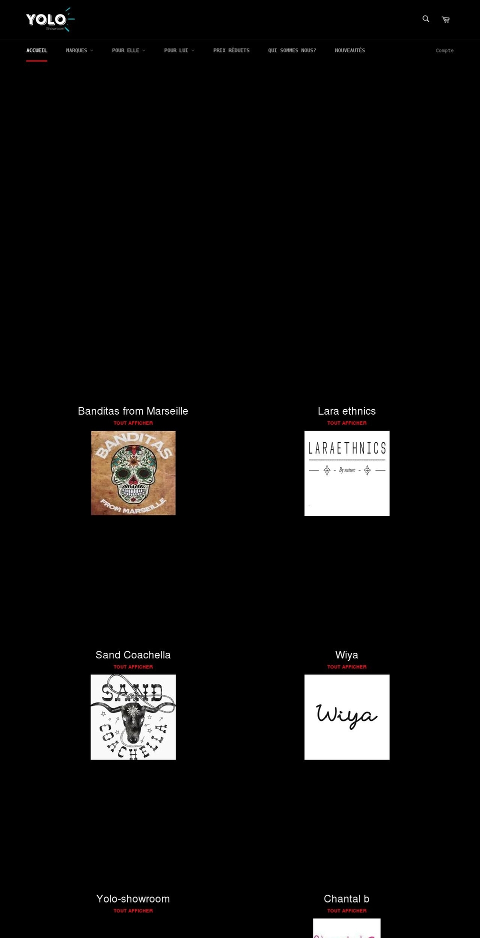 yolo-showroom.com shopify website screenshot