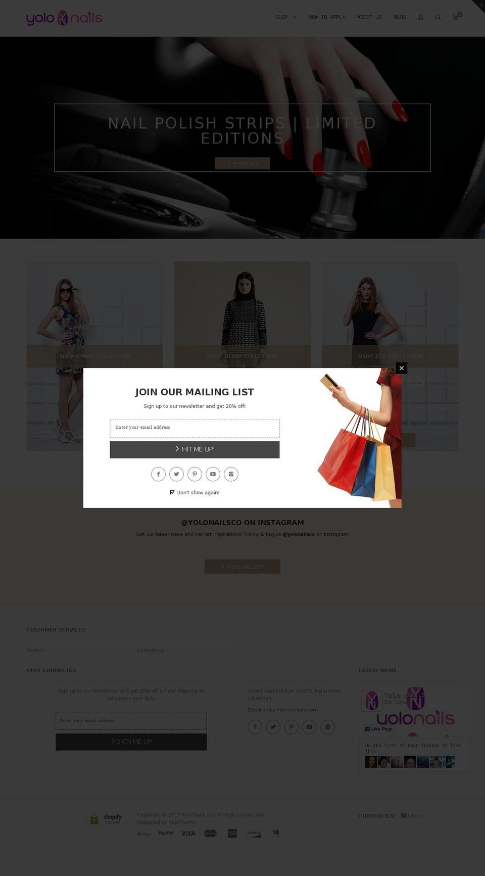 rt-fashion-v1-0-2 Shopify theme site example yolonails.com