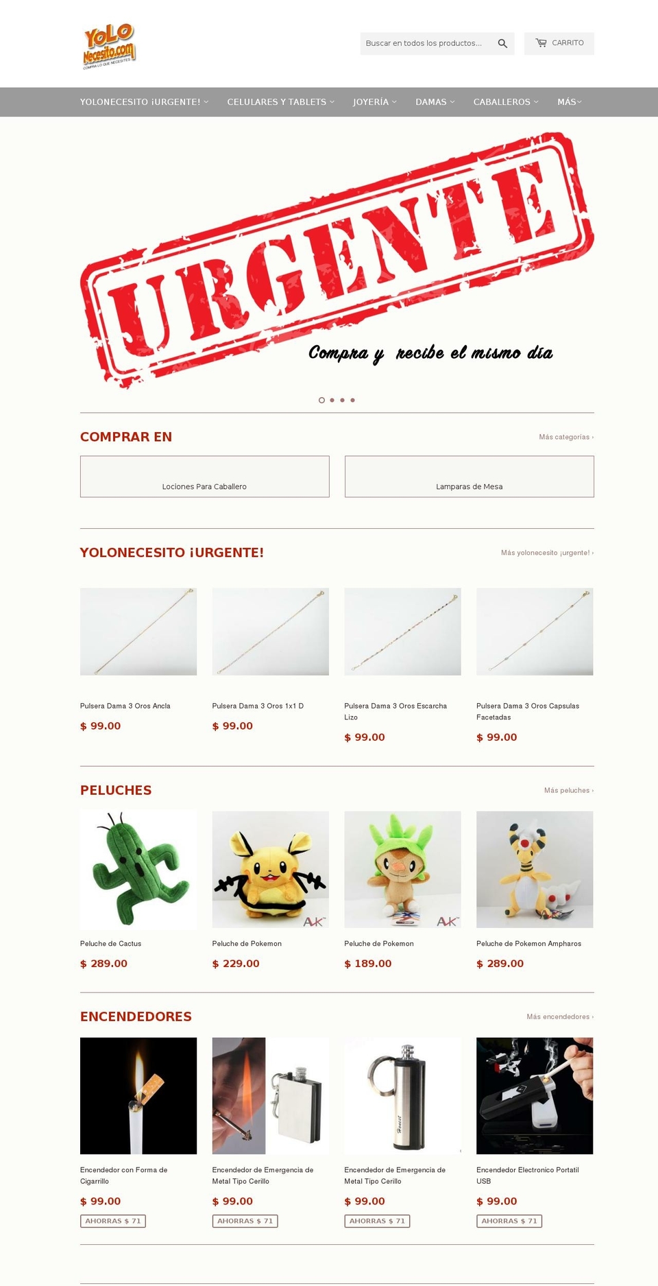 yolonecesito.com shopify website screenshot