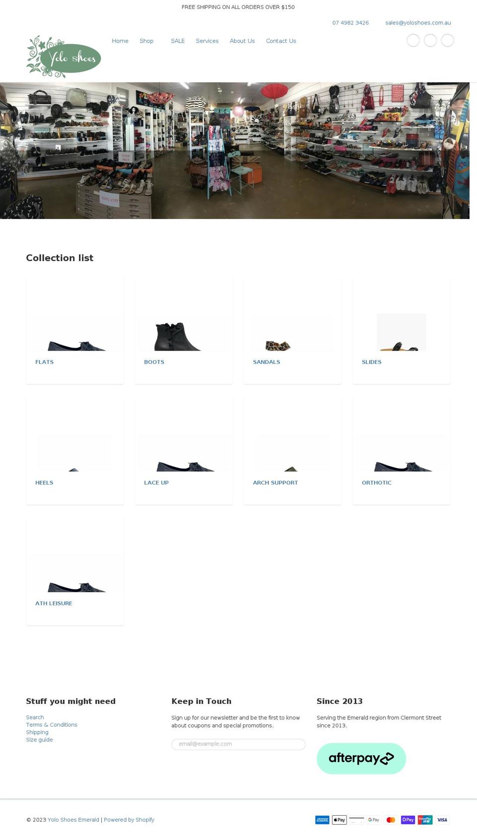 yoloshoes.com.au shopify website screenshot