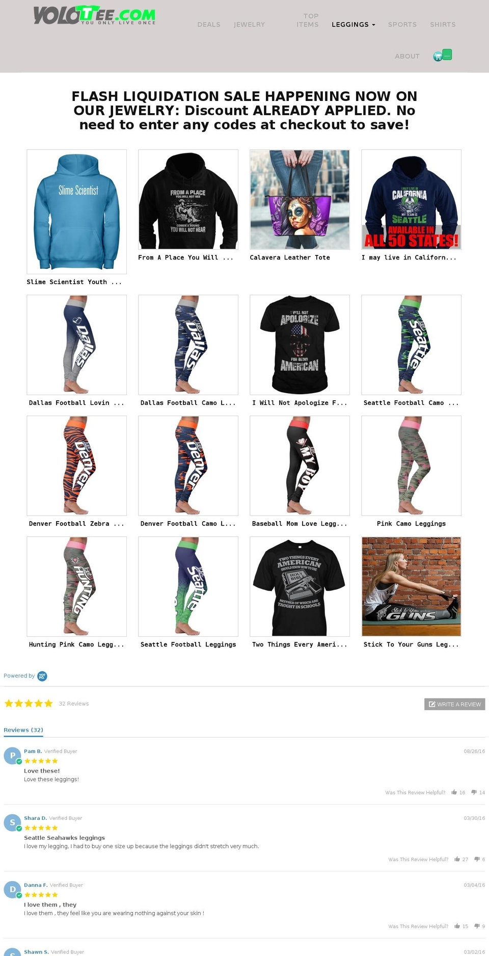 yolotee.com shopify website screenshot