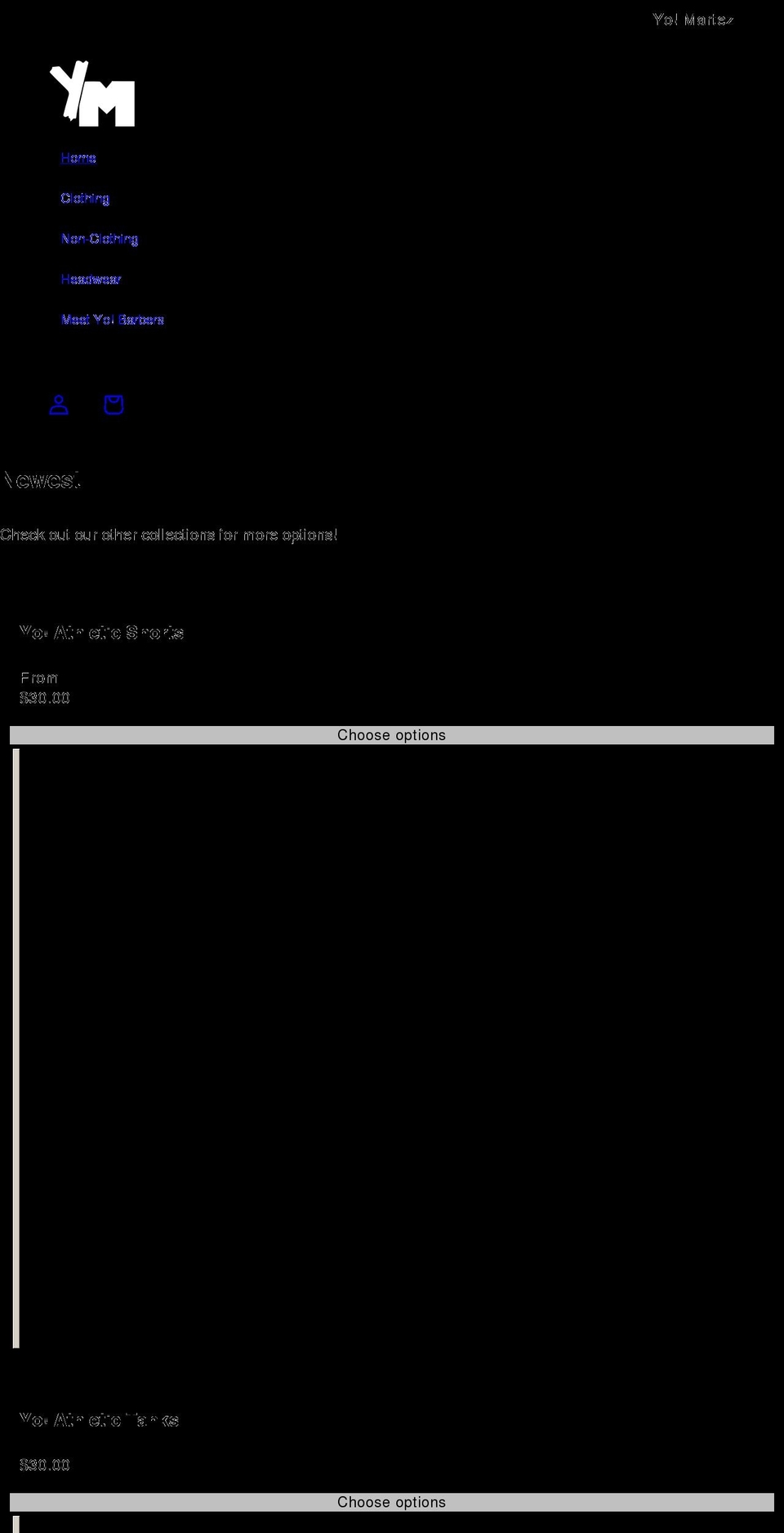 yomartez.com shopify website screenshot