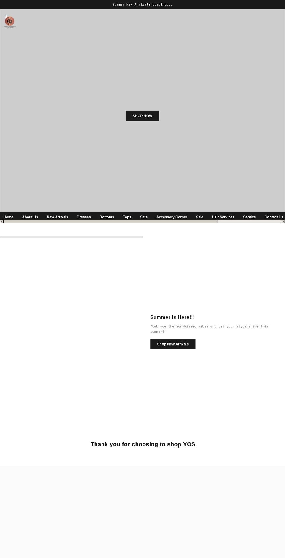 yonetteodessastyles.com shopify website screenshot