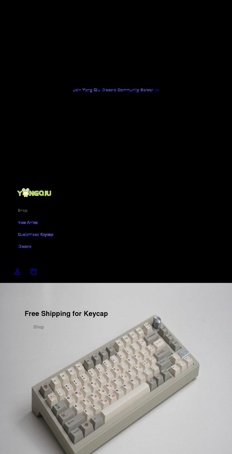 yong-qiu.com shopify website screenshot