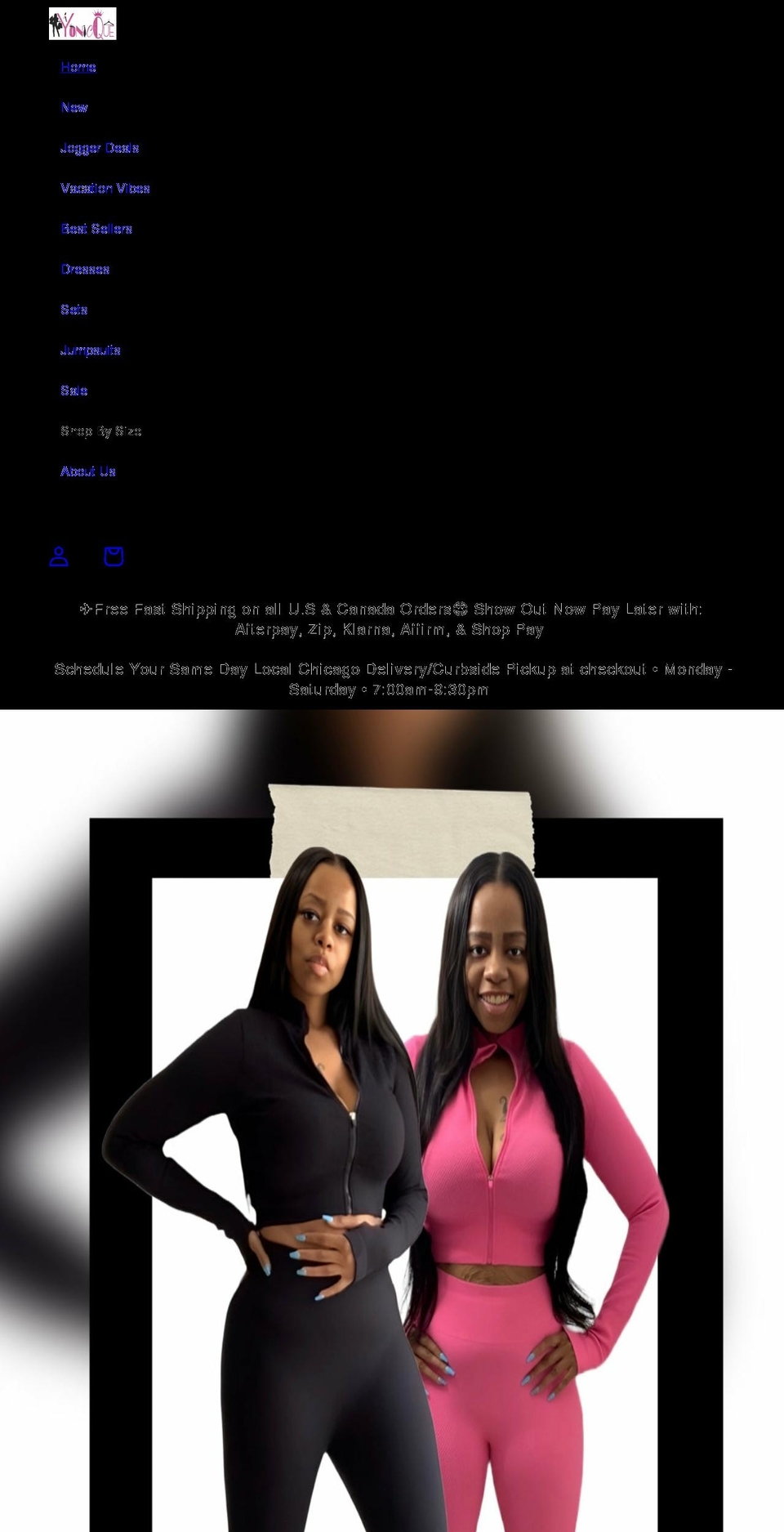 yonicque.com shopify website screenshot