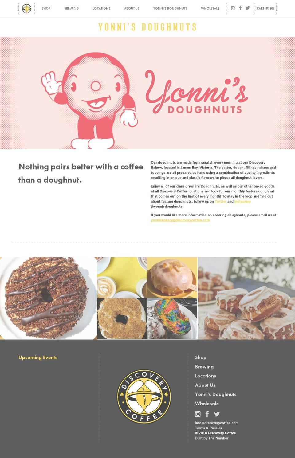 discovery Shopify theme site example yonnisdoughnuts.com