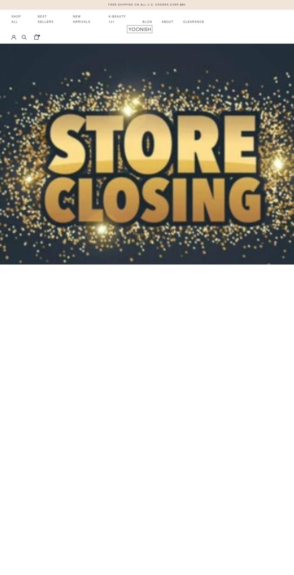 yoonish.com shopify website screenshot