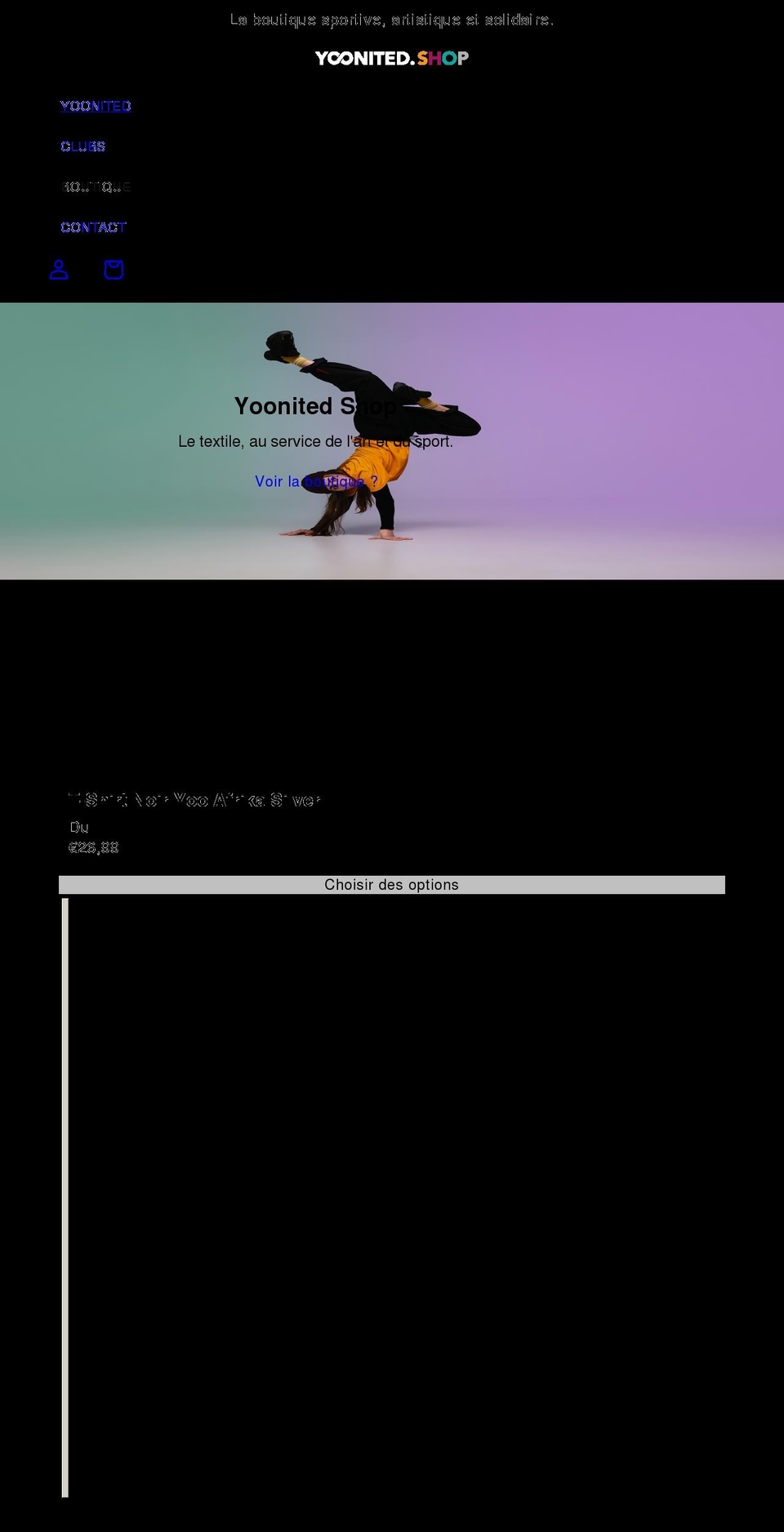 yoonited.shop shopify website screenshot
