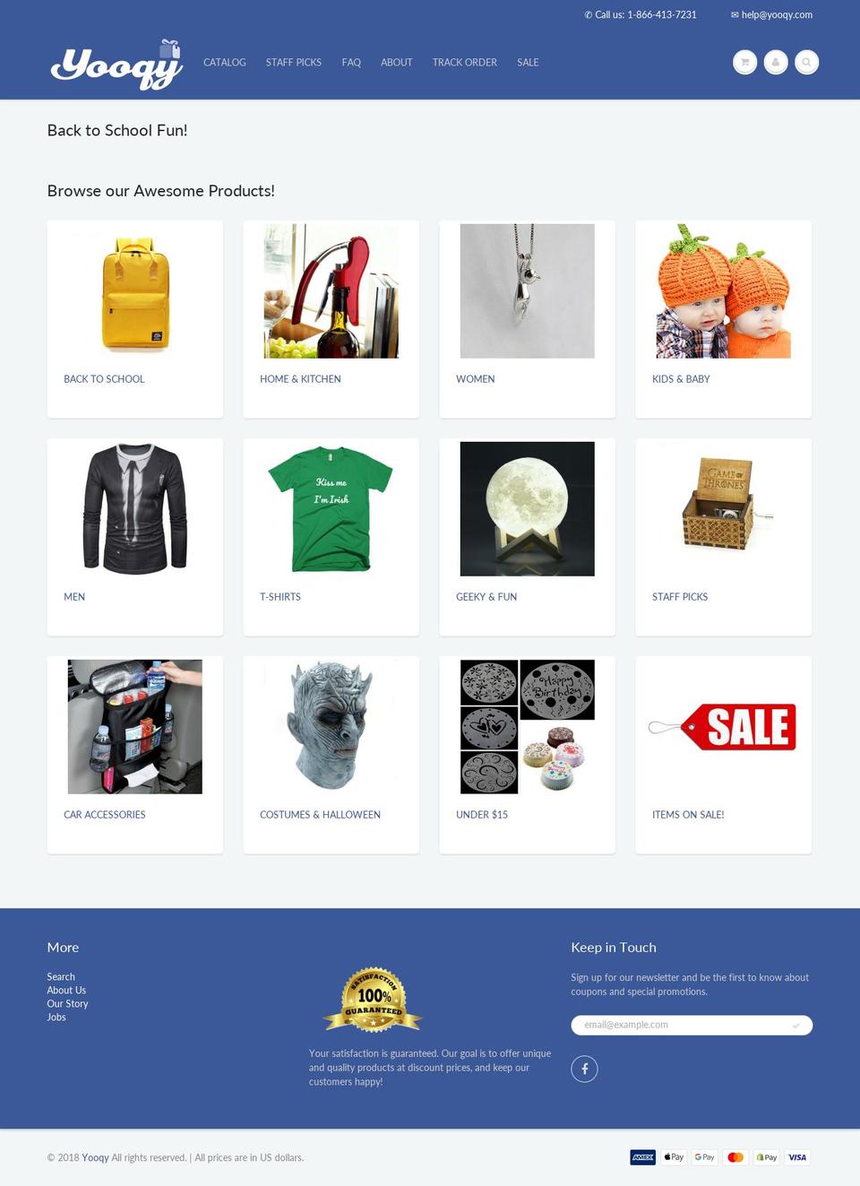yooqy.com — Shopify storefront screenshot