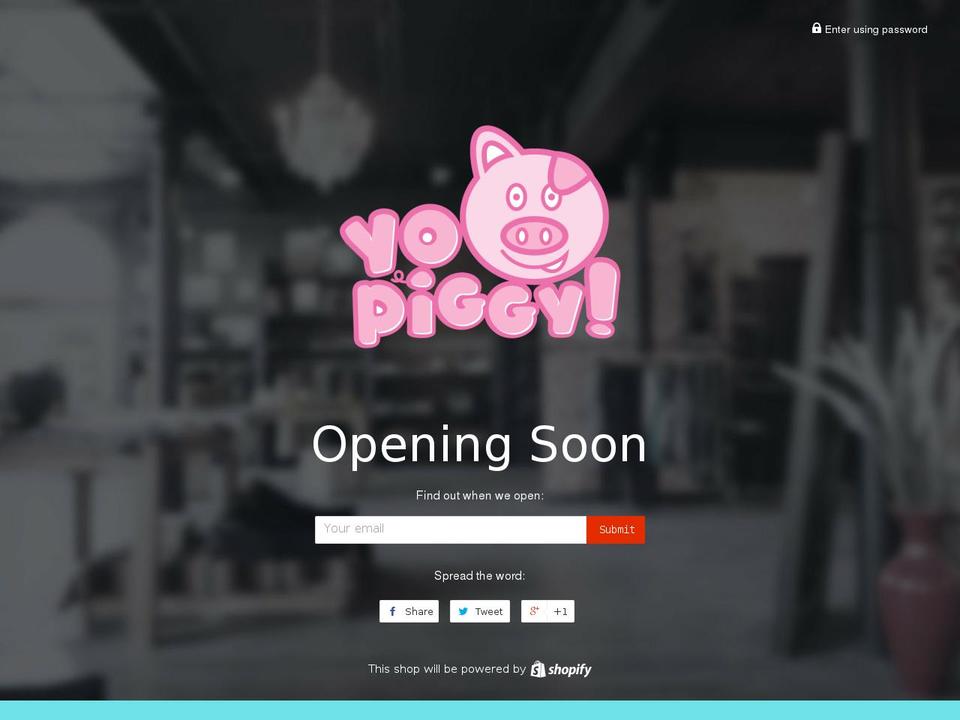 yopiggy.com — Shopify storefront screenshot