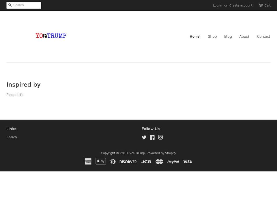 yoptrump.com — Shopify storefront screenshot