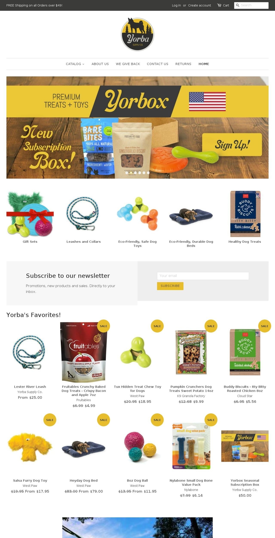 yorbasupply.com — Shopify storefront screenshot