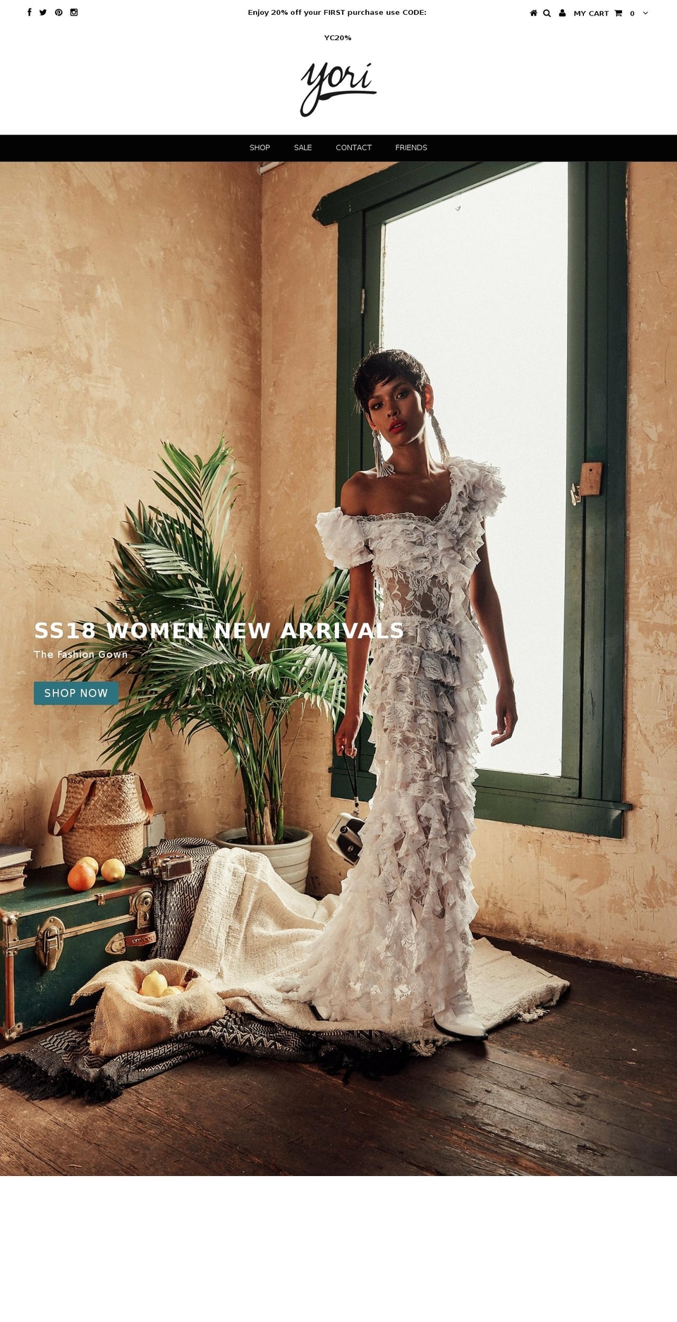 yoricollection.com shopify website screenshot