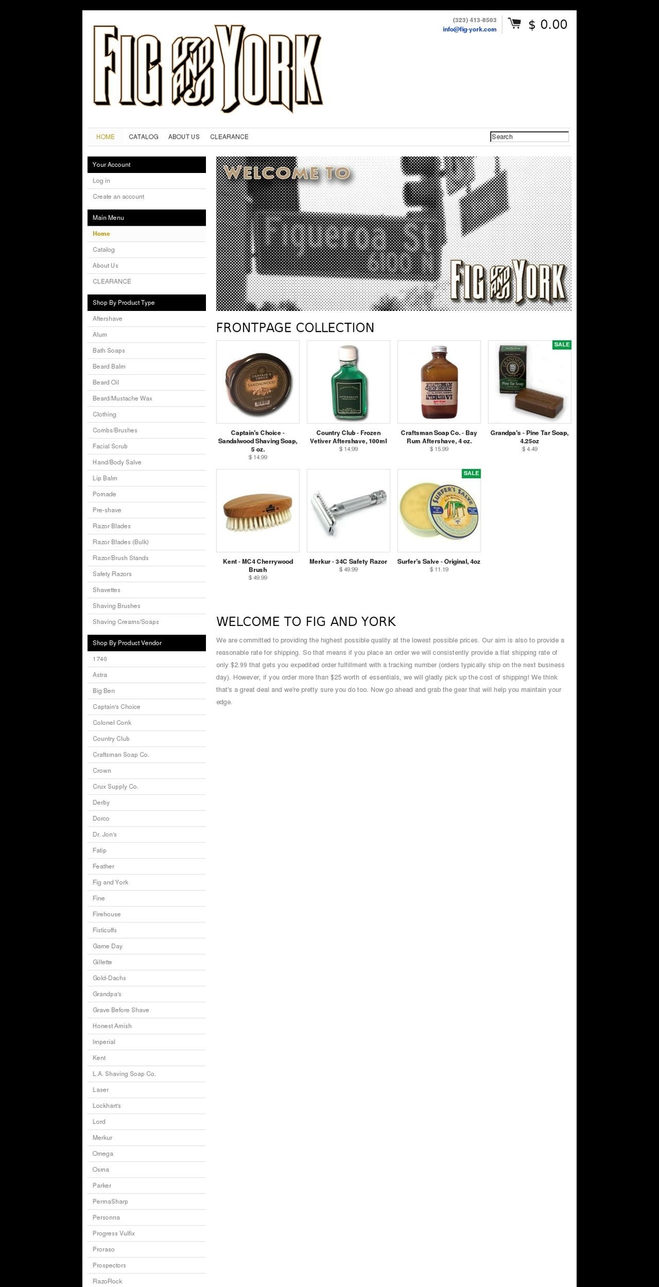 york-fig.com — Shopify storefront screenshot
