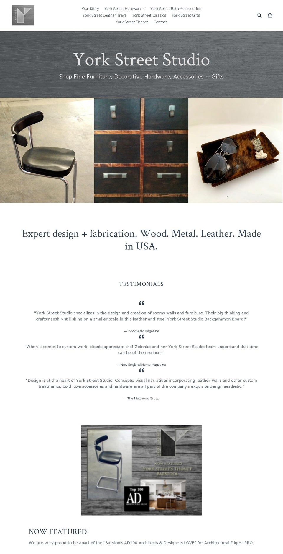 york-street-studio.myshopify.com shopify website screenshot