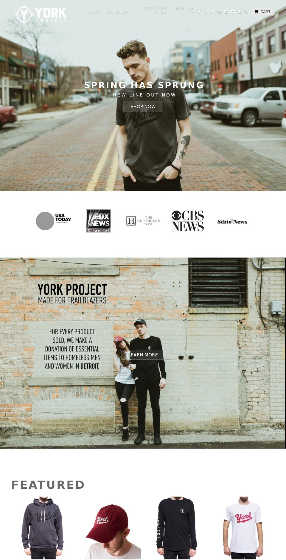yorkproject.com shopify website screenshot