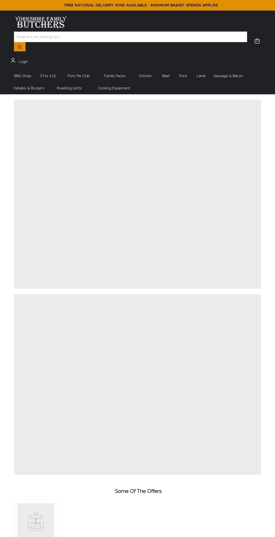 yorkshirebutchers.co.uk shopify website screenshot