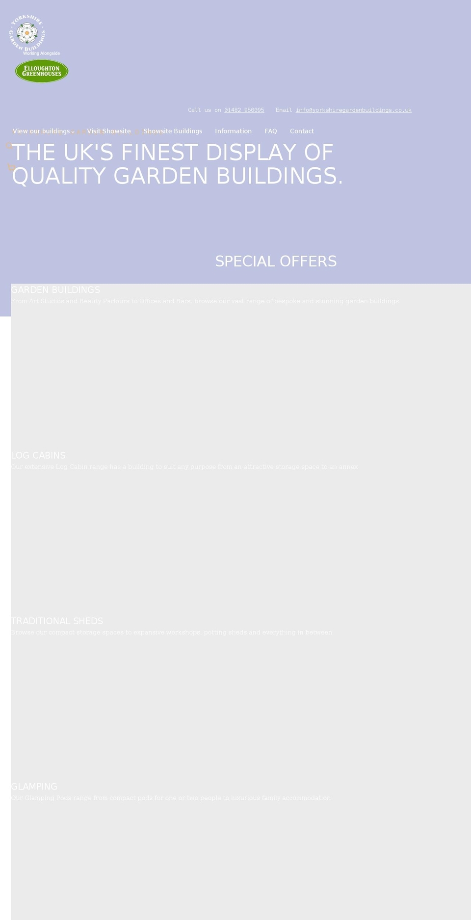 yorkshiregardenbuildings.co.uk shopify website screenshot